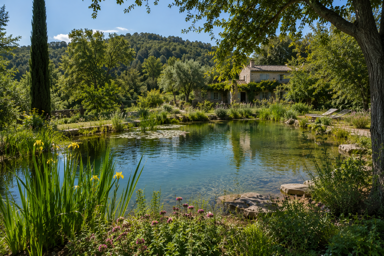 Baignade naturelle et plan d&rsquo;eau : une intégration harmonieuse à la propriété rurale