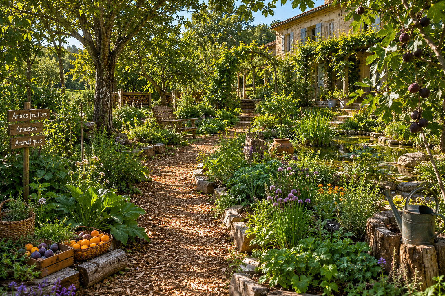 Le jardin-forêt : cultiver la biodiversité autour d&rsquo;une propriété rurale