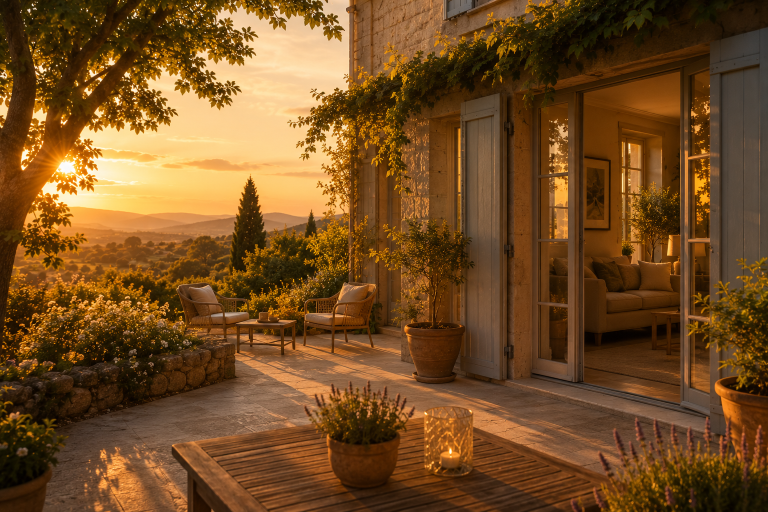 La lumière de fin d&rsquo;été : un allié pour sublimer votre bien immobilier