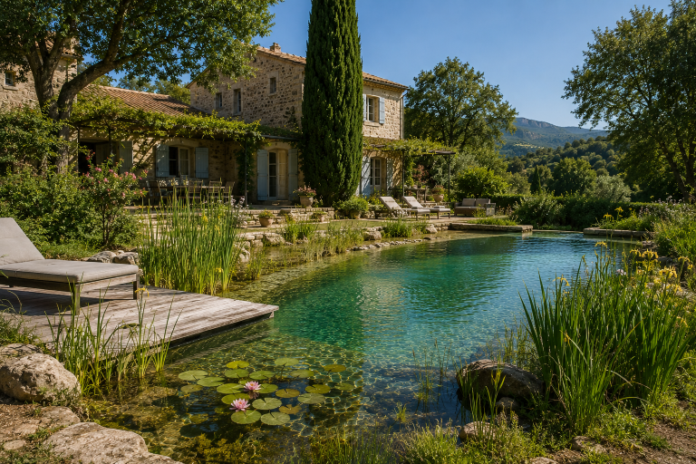 Piscine naturelle et bassin écologique : s&rsquo;intégrer au jardin plutôt qu&rsquo;y prendre place